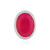 Zilveren hanger met een roze chalcedon (MONOSONO COLLECTION)