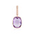 Zilveren hanger met een lavendel amethist