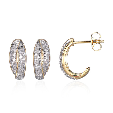 I3 (I) Diamond Brass Earrings (Juwelo Style)