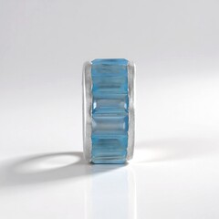 Ciondolo in argento con Onice Blu (MONOSONO COLLECTION)