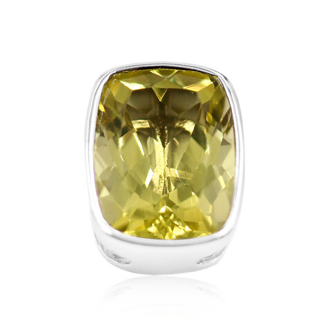 Ouro Verde-Quarz-Silberanhänger (MONOSONO COLLECTION)