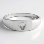 Bague en argent et Zircon