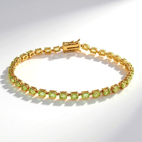 Bracciale in argento con Peridoto della Birmania