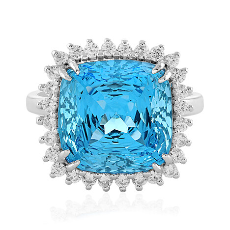 Anello in argento con Topazio Marambaia (PHANTASIA)