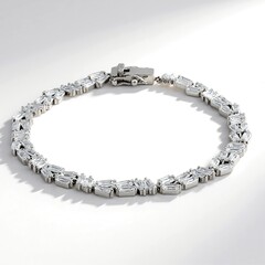 Bracciale in argento con Topazio Bianco