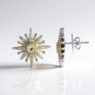 Orecchini in argento con Topazio Bianco (Dallas Prince Designs)