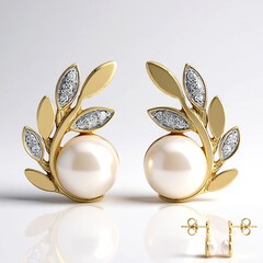 Orecchini in argento con Perla d'Acqua Dolce Bianca (TPC)