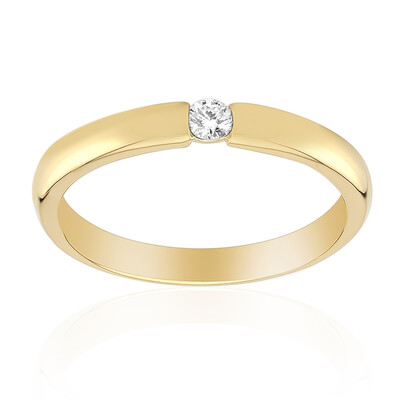 Anello in argento con Diamante SI1 (G) (Annette)