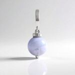 Ciondolo in argento con Agata Lace Blu (MONOSONO COLLECTION)