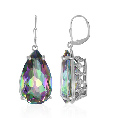 Pendientes en plata con Cuarzo místico