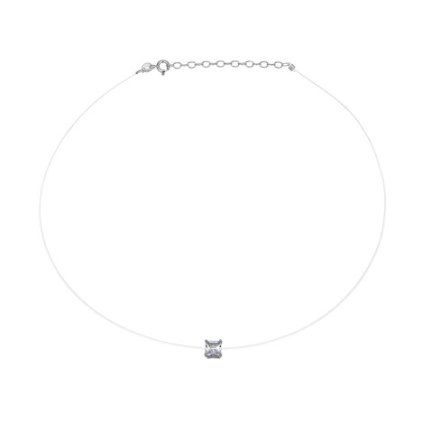 Collana in argento con Topazio Bianco (Adela Silber)