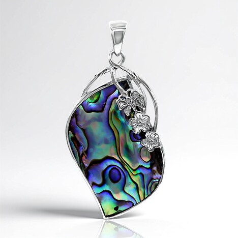 Ciondolo in argento con Conchiglia Abalone (Art of Nature)
