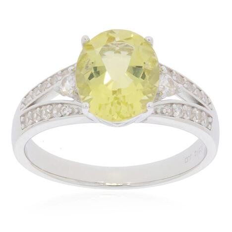 Ouro Verde Quartz Silver Ring