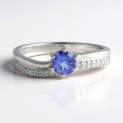 Anello in argento con Tanzanite