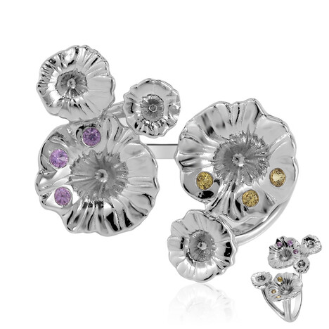 Saphir-Silberring (MONOSONO COLLECTION)