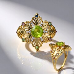 Anello in oro con Sfene