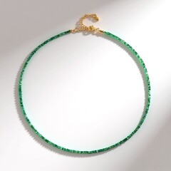 Collana in argento con Smeraldo Zambia