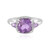 Rose de France Amethyst Silver Ring