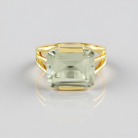 Anello in argento con Ametista Verde