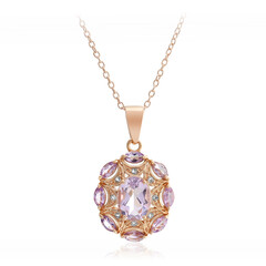 Bolivian Amethyst Silver Necklace