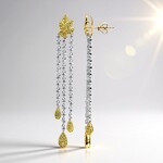 Orecchini in oro con Diamante Giallo SI2 (CIRARI)