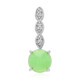 Pendentif en argent et Chrysoprase impériale