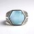 Bague en argent et Larimar