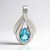 Ciondolo in argento con Apatite Blu (Pallanova)