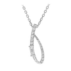 Gouden halsketting met een SI1 (H) Diamant