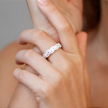 Anillo en plata con Zircón