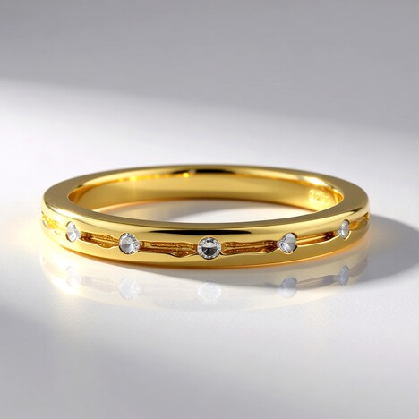 Anello in argento con Diamante I2 (I)