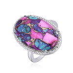 Türkis-Mosaik-Silberring