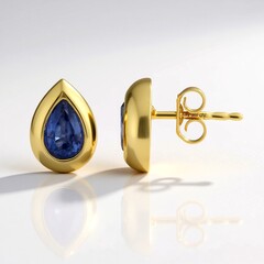 Orecchini in argento con Cianite del Nepal
