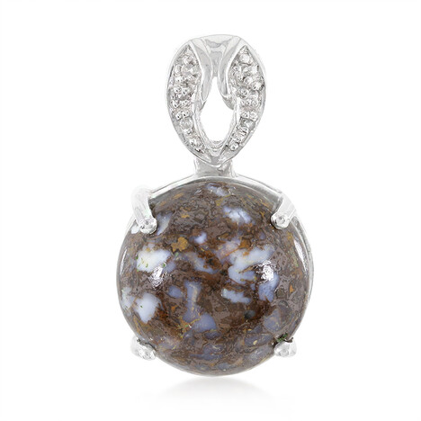 Ciondolo in argento con Quarzo Dinosauro