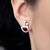 Mozambique Garnet Silver Earrings (SAELOCANA)