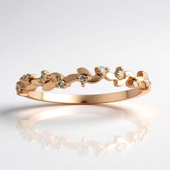 Anello in oro con Diamante Rose de France SI1 di Argyle