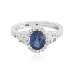 Bague en or et Saphir de Ceylan