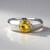 Anello in argento con Zircone Giallo (de Melo)