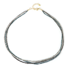 Diamant-Silberhalskette