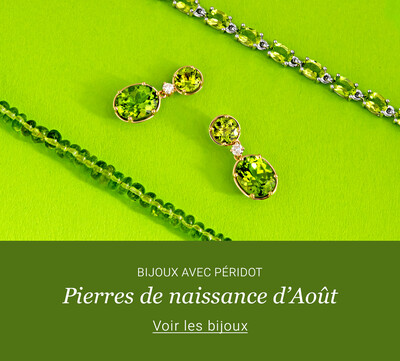 Bijoux avec Peridot