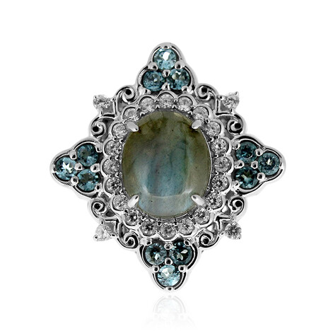 Anello in argento con Labradorite (Dallas Prince Designs)