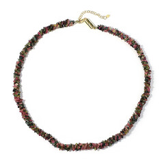 Turmalin-Silberhalskette