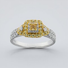 Bague en or et Diamant SI2 jaune (CIRARI)