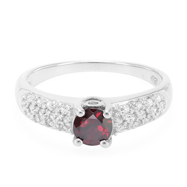 Anello in argento con Rodolite Brasiliana