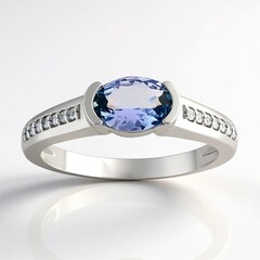 Anello in argento con Tanzanite (non riscaldata)
