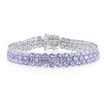 Bracciale in argento con Tanzanite