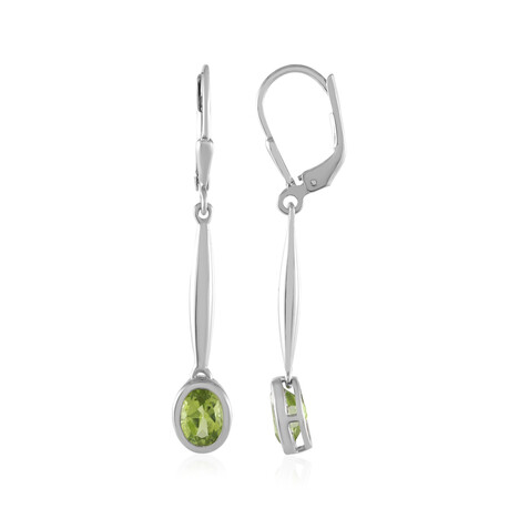 Pendientes en plata con Peridoto (KM by Juwelo)