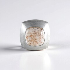 Ciondolo in argento con Quarzo Rutilato