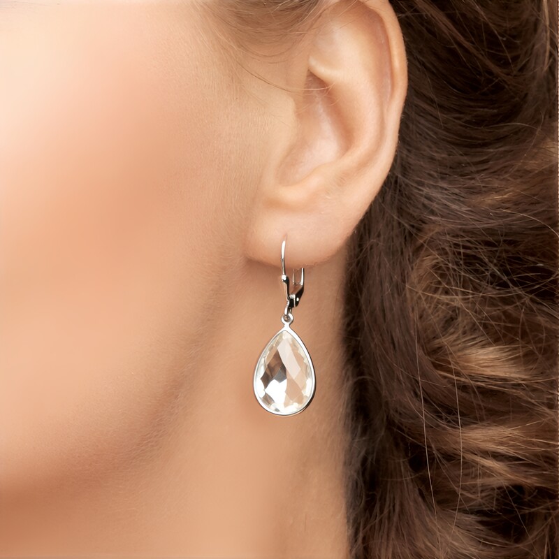 Pendientes en plata con Amatista verde