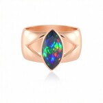 Anello in argento con Opale Mezezo (de Melo Essence)